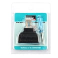 thumbnail image 1 of 2Pcs RJ45 Male Plug to 8 Pin AV Screw Terminal Block Adapter CCTV Converter Connector Easy to Install, Great for CCTV Camera, Suitable for Equipment with RJ 45 Video Ports, Easy, 1 of 7