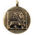 thumbnail image 4 of The Bead Chest Brass Circular Lion of Judah Pendant, 4 of 4