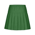 thumbnail image 5 of ATOGUTA Skirt for Girls Casual High Waist Stretchy A-Line Skirts Soft Skorts Fashion Clothes Size 5T-15. Green, 5 of 6