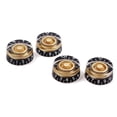 thumbnail image 2 of 4 PCS/ Set Guitar Knobs Volume Tone Control Rotary Knobs for Epiphone Style Electric Guitar Parts Replacement (Black and Yellow), 2 of 6