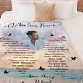 thumbnail image 3 of Custom Memorial Blanket with Photos for Loss of Mom Dad Son Daughter Customized Memory Gift of Departed Loved Ones Blankets, 3 of 5