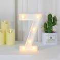 thumbnail image 4 of Billuyoard Boda cumpleaños ceremonia número en forma de luz portátil con pilas lámpara numérica decoración de banquete de oficina en casa Kits de decoración para fiestas Numero 7, 4 of 6