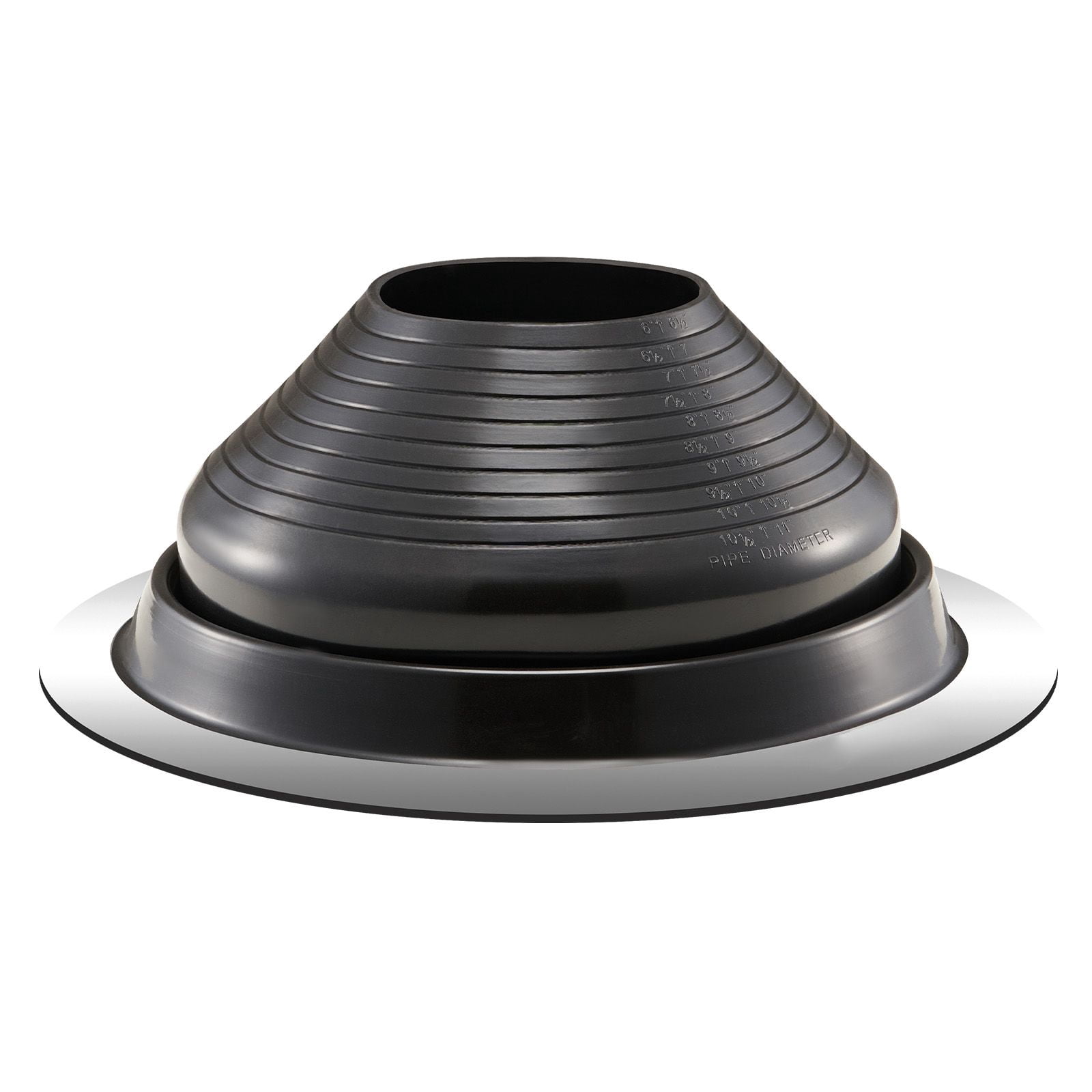 Roof Pipe Flashing Kit 2-Pack 14.5x5.7 Inch EPDM Boot Aluminum Base 6-11 Inch Pipe for Chimney Vent Metal Roof