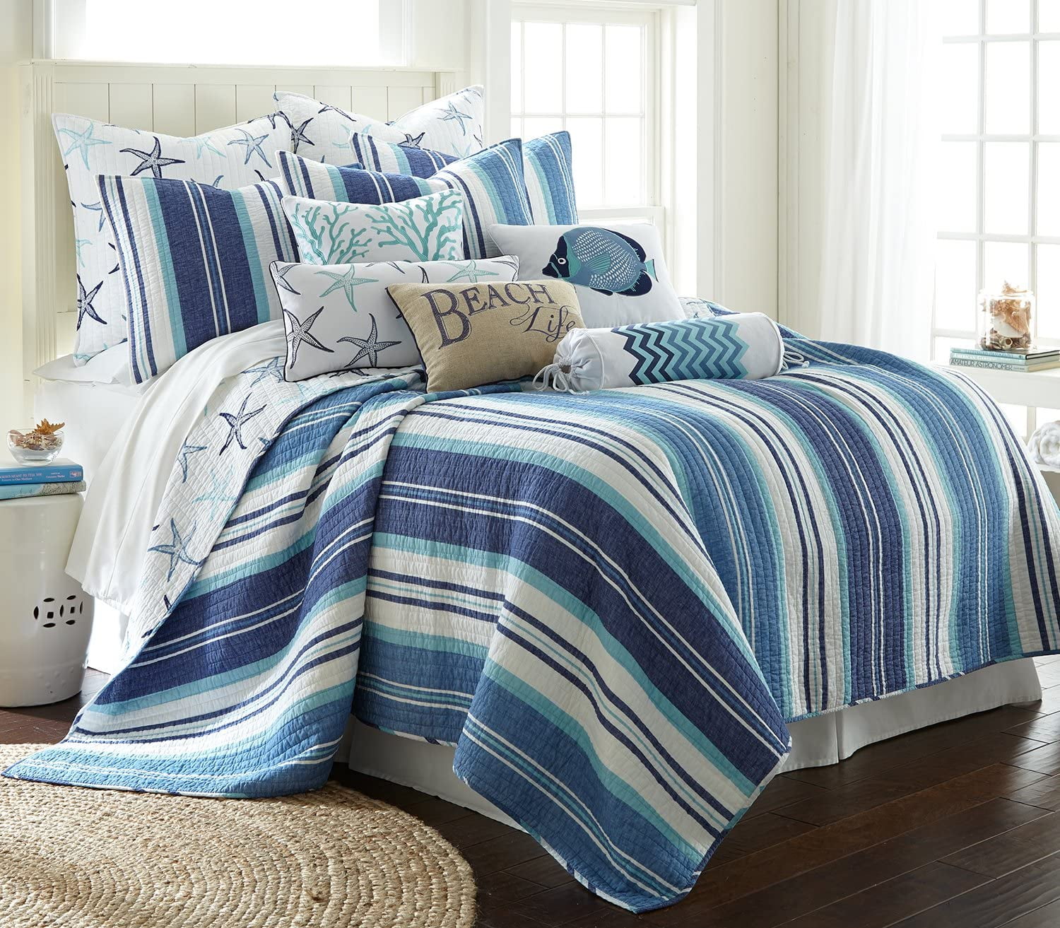 Levtex Home Camps Bay Quilt Set King Quilt + Two King Pillow Shams