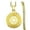 Yellow Tone, variant on Men’s Stainless Steel Star of David Pendant Necklace with Hebrew Shema Yisrael Inscription – 24” Chain, Available in Silver or Yellow Gold Tone (Yellow Tone)