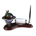 thumbnail image 1 of Bluestone Designs  Gemstone Globe Pen Stand with Cardholder, 1 of 1