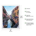thumbnail image 2 of Garccio Venice - Narrow Venetian Canal - From an Original Color Painting by Scott Westmoreland - Master Art Print (Unframed) 9in x 12in, 2 of 4