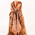 thumbnail image 3 of Head Scarf Paisley Sun Protection Headgear No Brim Smooth Headwrap for Spa, 3 of 10
