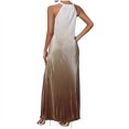 thumbnail image 4 of Robe Maxi d'Été 2025 pour Femme Dégradé à Col Licou Aguichant pour Fête Invitée de Mariage Longue Robe Formelle, 4 of 6