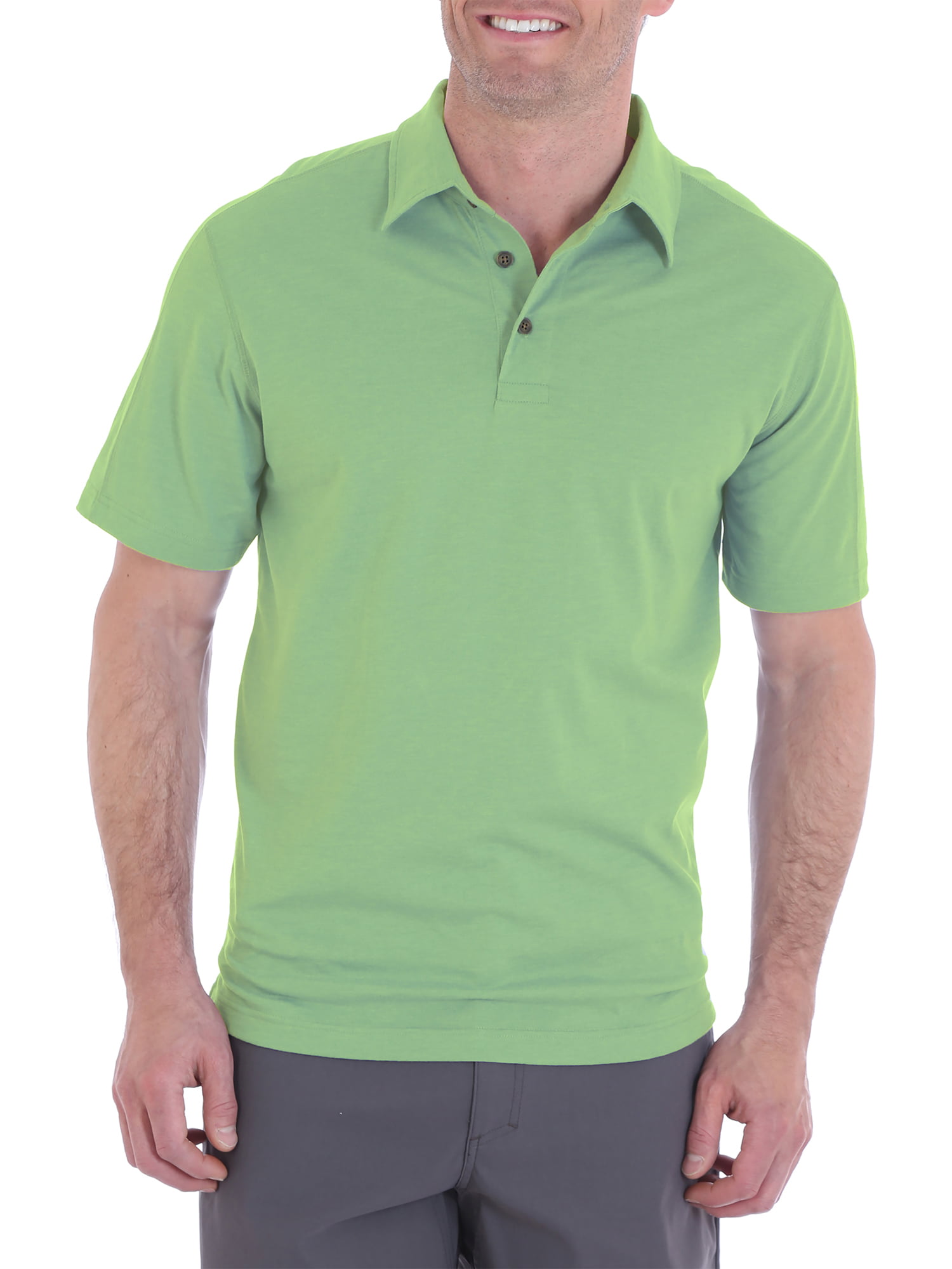 Wrangler Big Men's Short Sleeve Tri-Blend Polo - Walmart.com