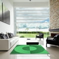 thumbnail image 6 of Ahgly Company Indoor Square Patterned Neon Green Area Rugs, 6' Square, 6 of 6