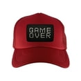 thumbnail image 1 of Gravity Threads Game Over Patch Adjustable Trucker Hat - Red, 1 of 2