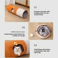 thumbnail image 3 of ZLight Kitten Foldable Pet Scratch-Resistant Psychological Tent, Soft Room orange S：25*80CM, 3 of 6