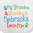 thumbnail image 4 of Inktastic Nebraska Grandma Loves Me Boys or Girls Baby Bib, 4 of 4