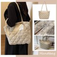 thumbnail image 2 of Bolso bandolera para mujer bolso de mano hinchado de gran capacidad elegante bolso de hombro, 2 of 9
