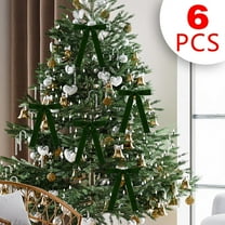 6 Pcs Velvet Bows for Christmas Tree, Velvet Bows for Christmas Tree Bows for Christmas Tree