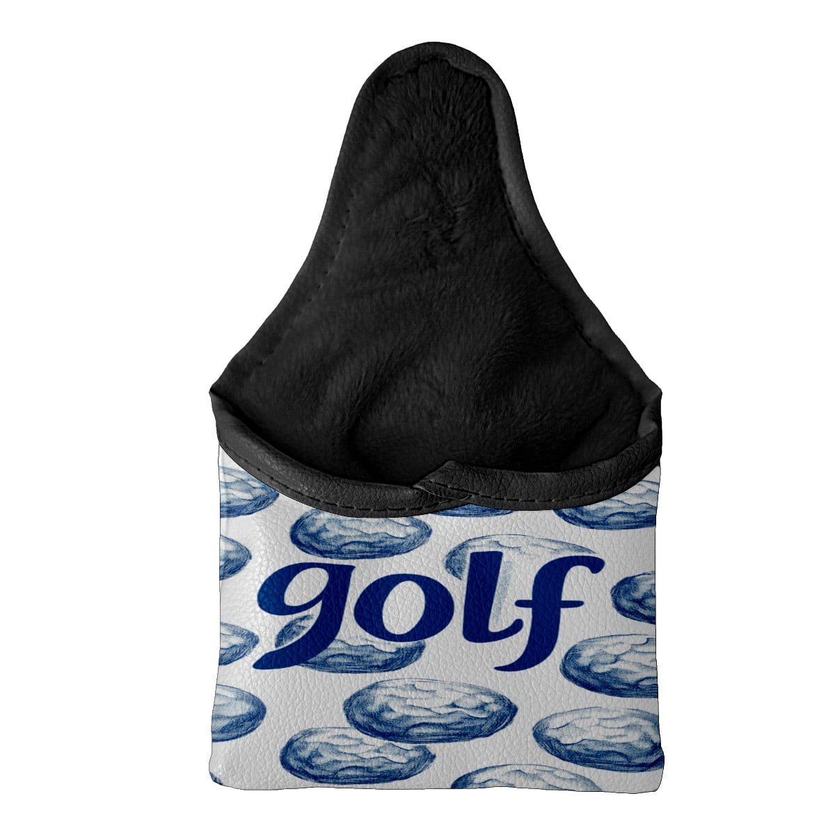 Golf Mallet Putter Cover Premium Leather Waterproof Golf Putter Head Cover with Magnetic Closure