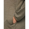 thumbnail image 3 of PGA TOUR Mens Two Tone Space Dyed Quarter Zip Sweater Green Heather 2XL, 3 of 3