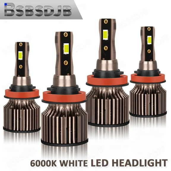 For Lexus CT200h 2011-2017 Combo H9 H11 LED Headlight White Bulbs High Low Beam