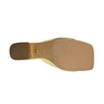 thumbnail image 5 of Ninety Union Open Toe Metal Trim Heel Slide, Gold, 8, 5 of 5