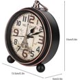 thumbnail image 2 of Relojes de escritorio, despertador de mesita de noche de estilo vintage para decoración del hogar, 2 of 5
