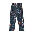 thumbnail image 5 of Daiia Colorful Flowers Men's Sleep Pant with Pockets and Drawstring,Pajama Pants-Large, 5 of 9