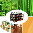 thumbnail image 3 of Tier 12 Bottles Bamboo Wine Storage Shelf, Sturdy Wine Bottle Holder for Cabinet and Table, Wine Rack Free Standing Furniture, 3 of 4