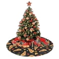thumbnail image 4 of Christmas Tree Skirt, Cute Pizza Cheese Pepper Soft Plush Christmas Tree Decorations Indoor, Tree Skirts Mat for New Year Halloween Holiday Christmas Party Decor 30", 4 of 6