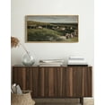 thumbnail image 4 of Drsoum Vintage Landscape Wall Art Village Classic Wall Prints Modern Farmhouse Bathroom Hallways Kitchens Office Decor 8x16in Natural Framed, 4 of 6