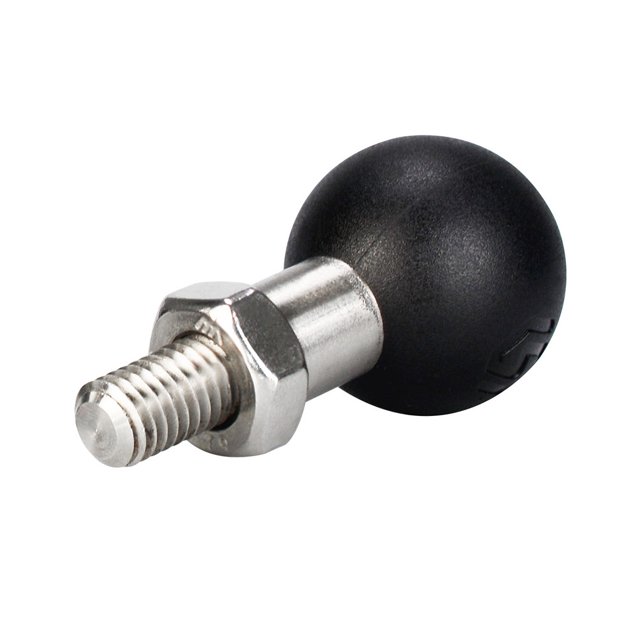 sweethay Estabilidad de cabeza esférica Instalación simple Espejo retrovisor Soporte de montaje para manillar Cámara de acción Firmeza Clip para Accesorios para motos Cabeza esférica M8 sweethay VI015519-01B