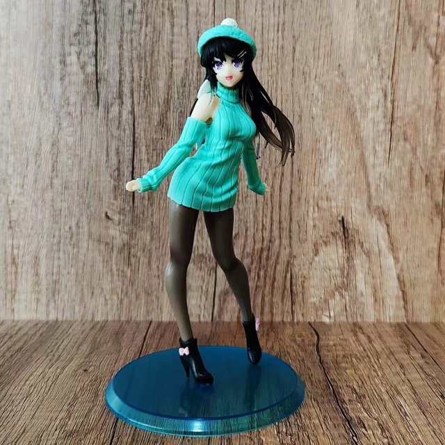 Figura de acción de Anime de 20cm, vestido de Sakurajima Mai, modelo coleccionable de PVC, juguetes, regalo para niños Gong Bohan LED