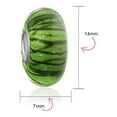 thumbnail image 3 of Bling Jewelry Womens Murano Glass Charm Bead Blue Green  Swirl for European Bracelet, 3 of 4
