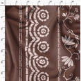 thumbnail image 3 of Soimoi Brown Fabric - By the Yard - 56 Inch Wide - Floral & Leaves Panel Material - Nature's Tapestry with Florals and Leaves in a Decorative Panel Printed Fabric, 3 of 6