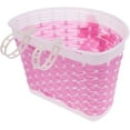 thumbnail image 5 of KRONDO Bike Basket for Kids Front Bike Accessories for Kids Small Woven Wicker Cycling Ages 3-12, Pink, 5 of 5