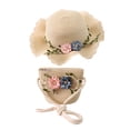 thumbnail image 3 of Sombrero para el sol para mujer con bolso de mano, transpirable, plegable, para hombro, sombrero de pescador para playa beige, 3 of 9