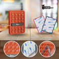 thumbnail image 2 of AIR-Silicone Suction Phone Case with Kickstand Adhesive Mount, Glass Gym Mirror Back of Phone Sticky Grip Suction Holder, Compatible with iPhone and Android (Orange), 2 of 4