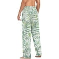 thumbnail image 6 of Tropical Palm Leaves Ghost Pajama Pants, Men's Lounge Pants Light with Drawstring and Pockets, Christmas New Year Birthday Father's Day Gifts, Medium, 6 of 7