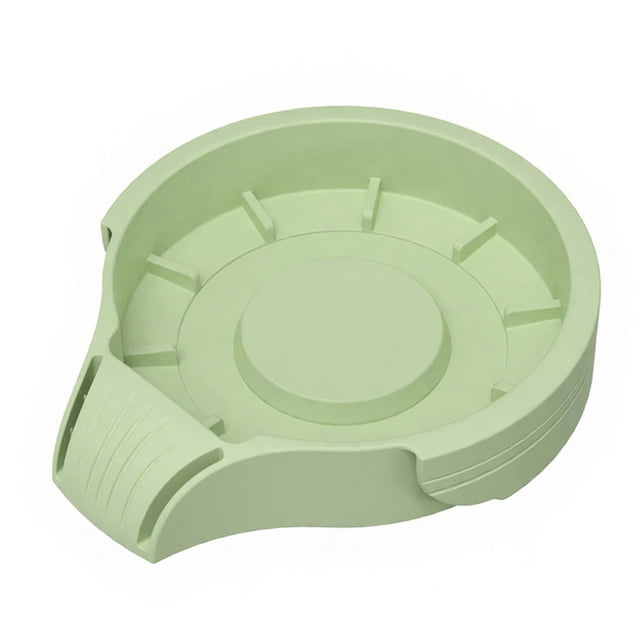 Storage Base for Ninja Creami Cups Silicone Tray Drainage Design Intelligent Drainage Anti-Spill Sloped Organizer to Eliminate Countertop Clutter Kitchen Accessory
