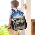 thumbnail image 7 of ALAZA Clear Backpack Ethnic Feather PVC Transparent BookBag, 7 of 7
