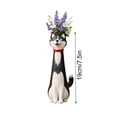 thumbnail image 2 of Dog Vase for Home Decor – Quirky Dog-Themed Ceramic Flower Vase for Pet Lovers, Cute Animal Figurine Decoration for Living Room or Office, 2 of 7