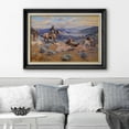 thumbnail image 2 of IDEA4WALL Premium Frame Wall Art Swift Horses are Surer Than Lead by Charles Russell Classic Print Vintage Animals Wildlife Wall Decor Chic Colorful for Living Room, Office - 26"x36" Black, 2 of 5