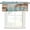 Brown Blue White, variant on Blue Brown Vintage Rod Pocket Curtain Valance, Retro Farmhouse Elegant Pastoral Farmhouse Window Valance for Living Room, Bedroom, Kitchen 42"W x 12"L