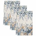 thumbnail image 2 of Blue Eucalyptus Coastal Kitchen Towels Set of 3, Beach Starfish Shell Nautical Rustic Absorbent Dish Towels for Kitchen, Microfiber Hand Towel, Quick Drying Tea Towel for Cleaning Dishcloths, 2 of 7