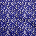 thumbnail image 1 of oneOone Polyester Spandex Medium Blue Fabric Baroque Sewing Craft Projects Fabric Prints By Yard 56 Inch Wide, 1 of 4