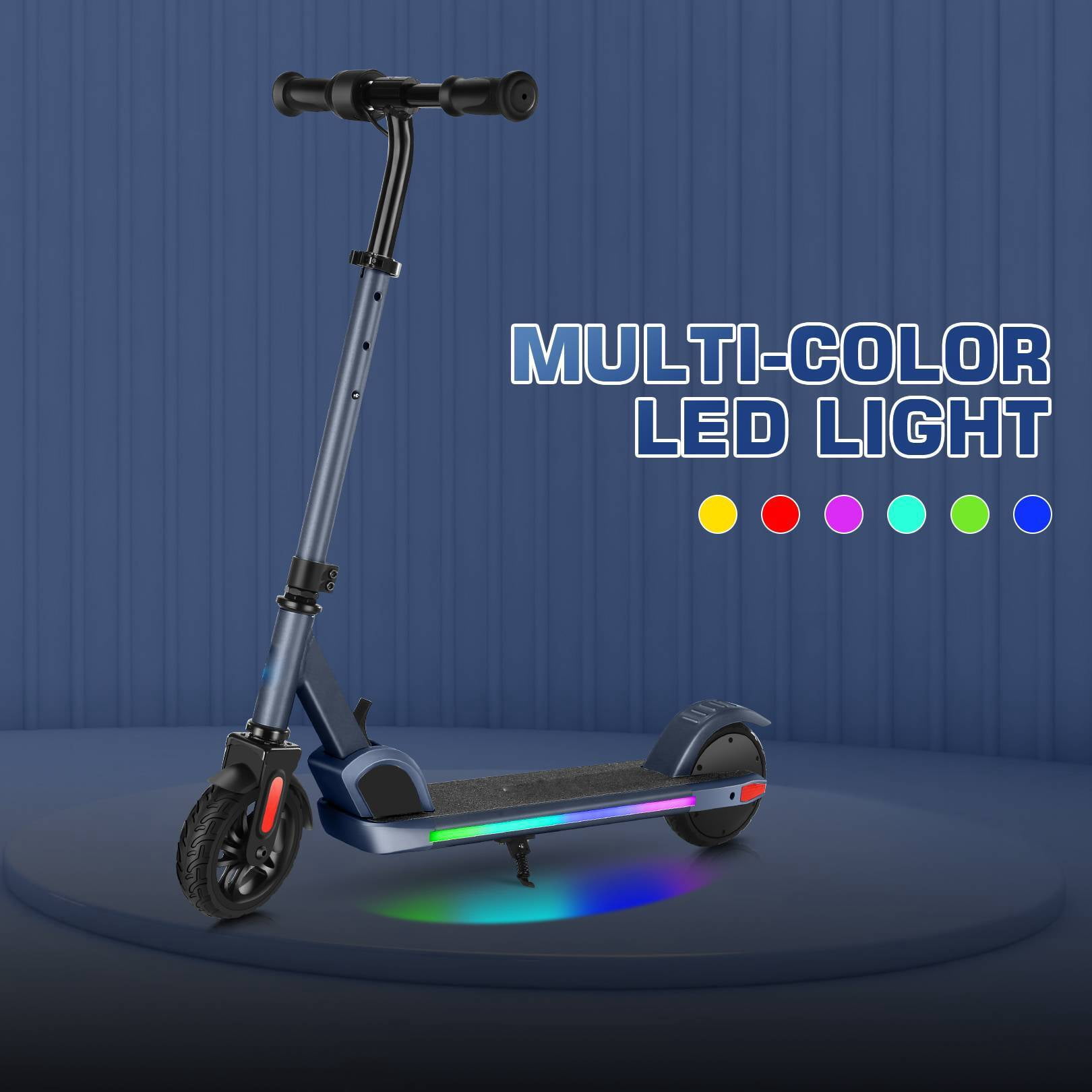 SANOPY Electric Scooter for Kids Ages 6-12, 150W Motor, 10 mph,Adjustable Speed & Height, Colorful Lights, LED Display, Foldable Kids Electric Scooter,UL2272 Certified