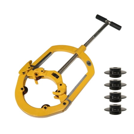 

Steel Dragon Tools® H8 Hinged 4-Wheel Pipe Cutter with 4 Reed® 03508 Wheels