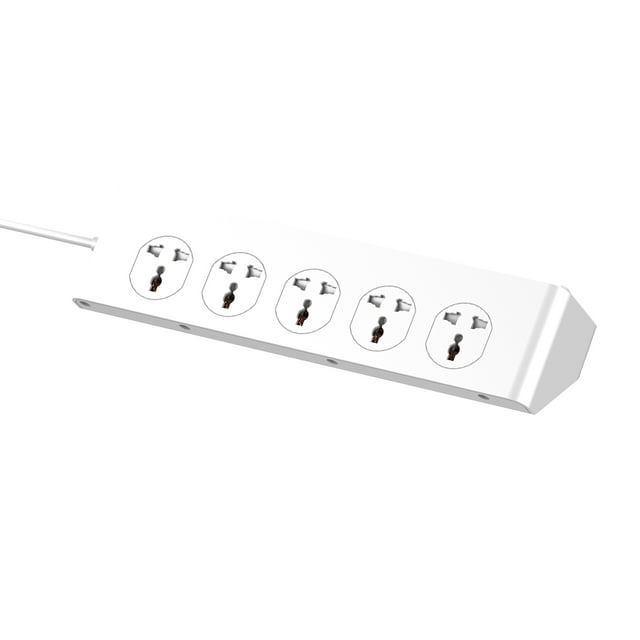 LDNIO LDNIO SC10610 10-Outlet Power Strip with 6 USB Ports, 30W PD+QC Fast Charging, 210cm Cable, White PC Material, 2500W Max, Compact Design for Home & Office Use