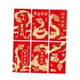 thumbnail image 4 of KLKCMS 6Pcs Chinese New Year Envelopes Hongbao Money Red Packet for Holiday Present A, 4 of 9