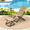 Brown, variant on Abba Patio Outdoor Folding Chaise Lounge Chair w/ Footrest & Cushion，Brown