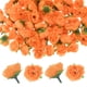 thumbnail image 1 of Uxcell 50 Paquete de Cabezas de Rosas Artificiales 1.2'' Pequeñas Cabezas de Rosa de Seda Falsa para Decoraciones de Ramo de Boda y Fiesta Naranja, 1 of 7